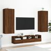 vidaXL 5 Piece TV Wall Units Brown Oak Engineered Wood