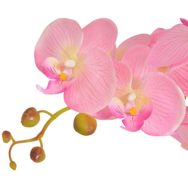 vidaXL Artificial Orchid Plant with Pot 65 cm Pink