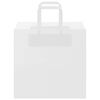 vidaXL Paper Bags 50 pcs with Handles White 26x17x25 cm