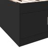vidaXL Daybed with Drawers without Mattress Black 100x200 cm