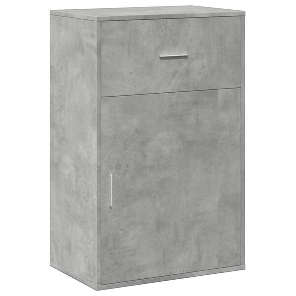 vidaXL Storage Cabinet Concrete Grey 56.5x39x90 cm Engineered Wood
