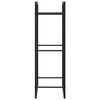 vidaXL Firewood Rack Matt Black 50x28x94 cm Steel