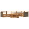 vidaXL Outdoor Sofa Set 6 pcs Natural Solid Acacia Wood