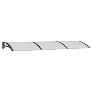 vidaXL Door Canopy Black 300x100 cm Polycarbonate