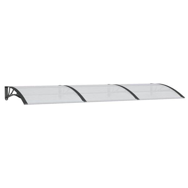 vidaXL Door Canopy Black 300x100 cm Polycarbonate
