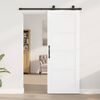 vidaXL Sliding Door ORKDAL White 78 x 202 cm Solid Pine Wood