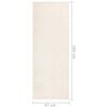 vidaXL Soft Pile Rug Anti-slip 67x180 cm Beige