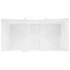 vidaXL Paper Bags 50 pcs with Handles White 21x11x28 cm