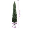 vidaXL Artificial Christmas Tree with 300 LEDs with Stand Green 300 cm