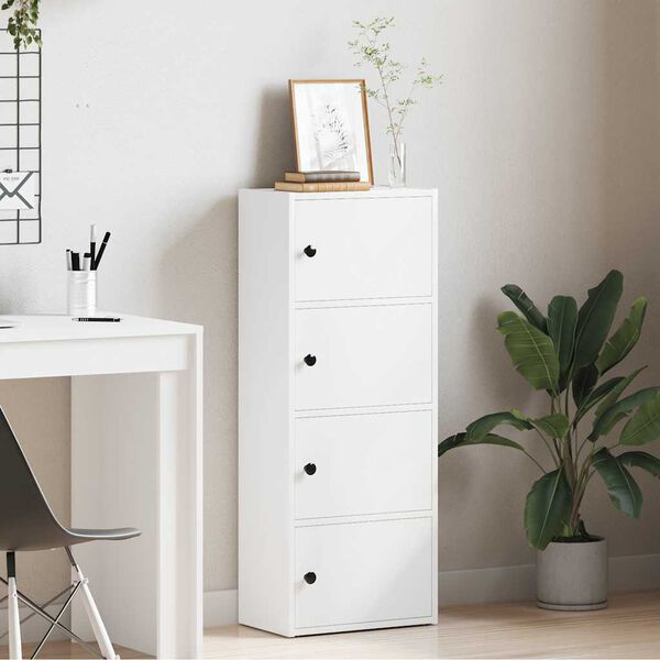 vidaXL Bookcase White 40x24x102 cm Engineered Wood