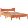 vidaXL Bed Frame without Mattress Wax Brown 140x190 cm Solid Wood Pine