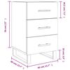 vidaXL Bedside Cabinet Grey Sonoma 40x40x66 cm Engineered Wood