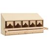vidaXL Chicken Laying Nest 5 Compartments 117x33x54 cm Solid Pine Wood