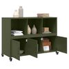 vidaXL Sideboard Olive Green 100.5x39x72 cm Steel