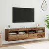 vidaXL TV Wall Cabinets 2 pcs Old Wood 80 x 30 x 40 cm Engineered Wood