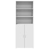 vidaXL Highboard White 70x42.5x185 cm Engineered Wood