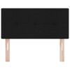 vidaXL Headboard Height Adjustable with Headboard Black 90 cm Fabric