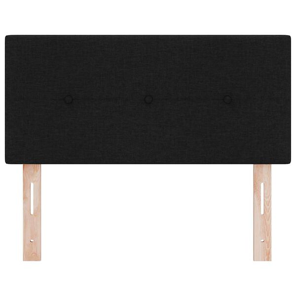vidaXL Headboard Height Adjustable with Headboard Black 90 cm Fabric