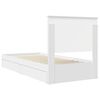 vidaXL Storage Bed with Headboard White 90 x 190 cm Engineered Wood