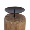 vidaXL Candle Holder 3 pcs Natural Solid Teak wood