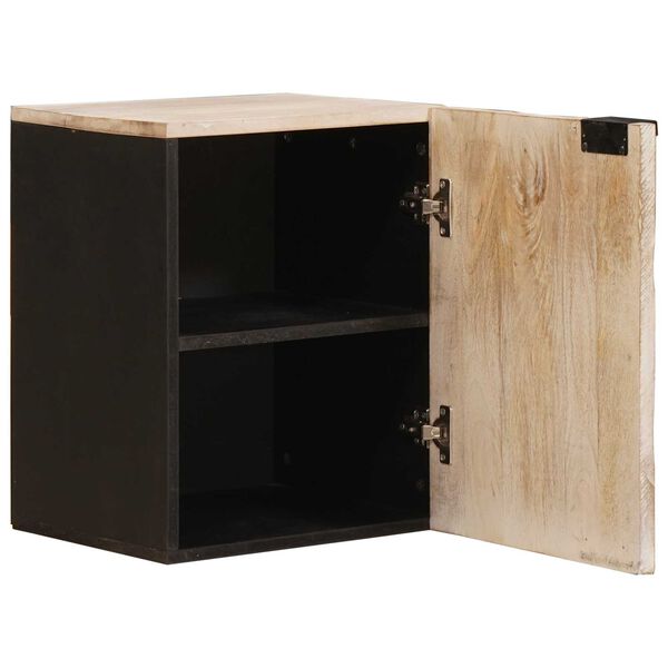 vidaXL Bathroom Hanging Cabinet White 38 x 33 x 48 cm Solid Mango Wood