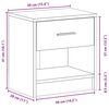 vidaXL Bedside Cabinets 2 pcs with Drawer White 39x28x41 cm