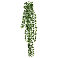 vidaXL Artificial Hanging Plants 12 pcs 339 Leaves 90 cm Green and White