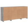 vidaXL Sideboard with LED Lights Grey Sonoma 142.5x37x67 cm