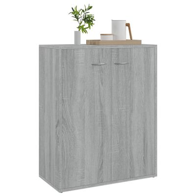 vidaXL Sideboard Grey Sonoma 60x30x75 cm Engineered Wood