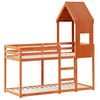 vidaXL Bunk Bed without Mattress Wax Brown 90x190 cm Single Solid Wood Pine