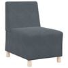 vidaXL Modular Sofa Unit Armless 3 pcs Dark Grey 55 x 74 x 82 cm