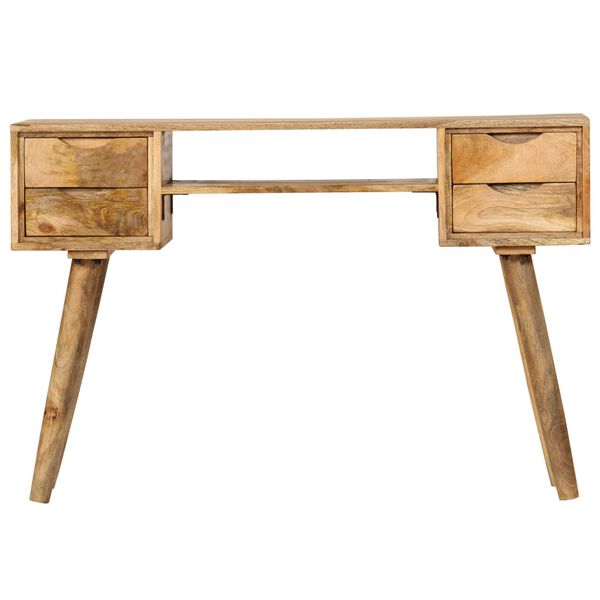 vidaXL Writing Desk Solid Mango Wood 115x47x76 cm