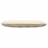 vidaXL Back Pillow Cream 140 x 50 cm Corduroy Fabric