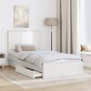 vidaXL Storage Bed with Headboard White 100 x 200 cm Engineered Wood