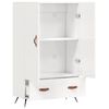 vidaXL Highboard High Gloss White 69.5x31x115 cm Engineered Wood
