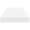 vidaXL Floating Wall Shelves 2 pcs High Gloss White 60x23.5x3.8 cm MDF