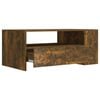 vidaXL Coffee Table Smoked Oak 102x55x42 cm Engineered Wood