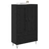 vidaXL Highboard Black Oak 69.5 x 31 x 115 cm Engineered Wood