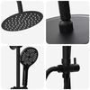 vidaXL Shower System Manual Black 47 x 20 x 95 cm Stainless Steel