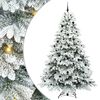 vidaXL Artificial Christmas Tree with 300 LEDs White 240 cm PE and PVC