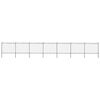 vidaXL Garden Fence with Hoop Top Steel 1172x150 cm Black
