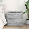 vidaXL Storage Cabinet Grey Sonoma 60 x 48 x 57 cm Engineered Wood