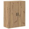 vidaXL Highboard 2 pcs Old Wood Engineered Wood and Glass