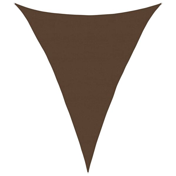 vidaXL Sunshade Sail 160 g/m&sup2; Brown 5x6x6 m HDPE