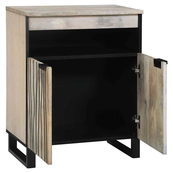 vidaXL Media Storage Cabinets & Racks White and Black 60 x 33 x 75 cm