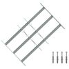 vidaXL Security Grille for Windows with 3 Crossbars 3 pcs 430-740 mm