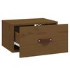 vidaXL Wall-mounted Bedside Cabinet Honey Brown 40x29.5x22 cm