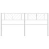 vidaXL Metal Replace Headboard White 200 cm