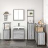 vidaXL Bathroom Furniture Set with Shelf 5 pcs Grey 76.5 x 35 x 95 cm
