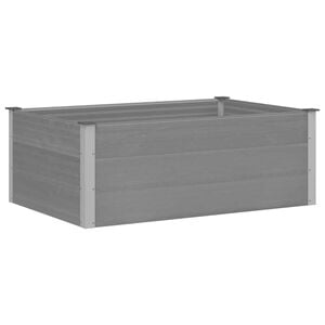 vidaXL Garden Raised Bed WPC 150x100x54 cm Grey